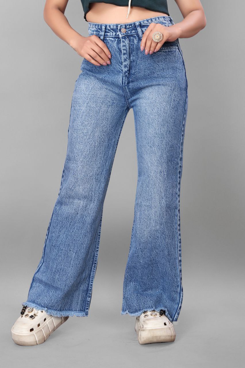 Vintage Spray Wash Boot Cut Jeans