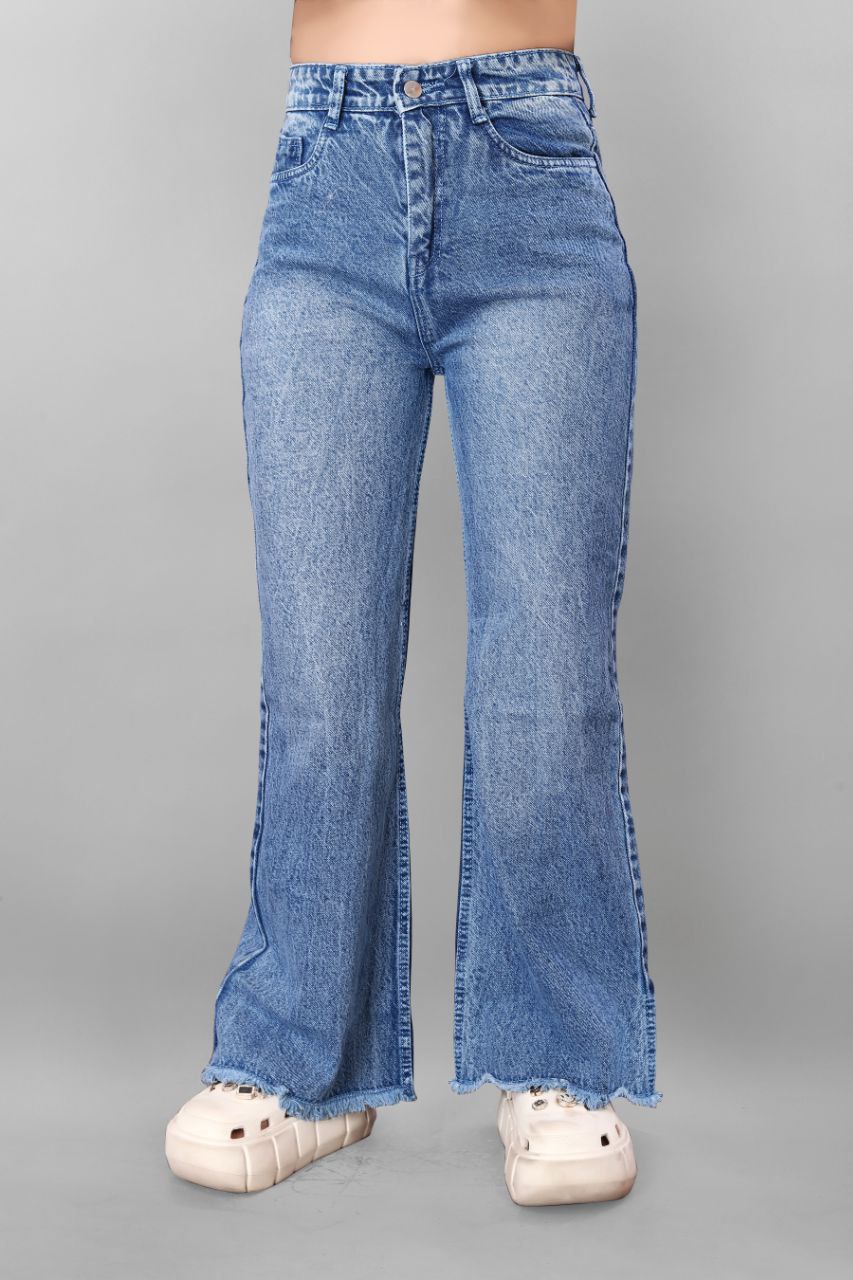 Vintage Spray Wash Boot Cut Jeans