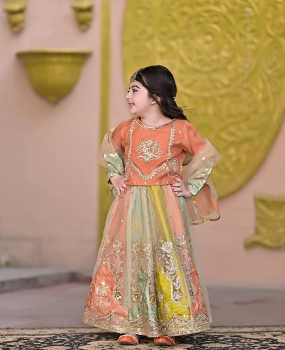 Myra Pastel Garden Lehenga