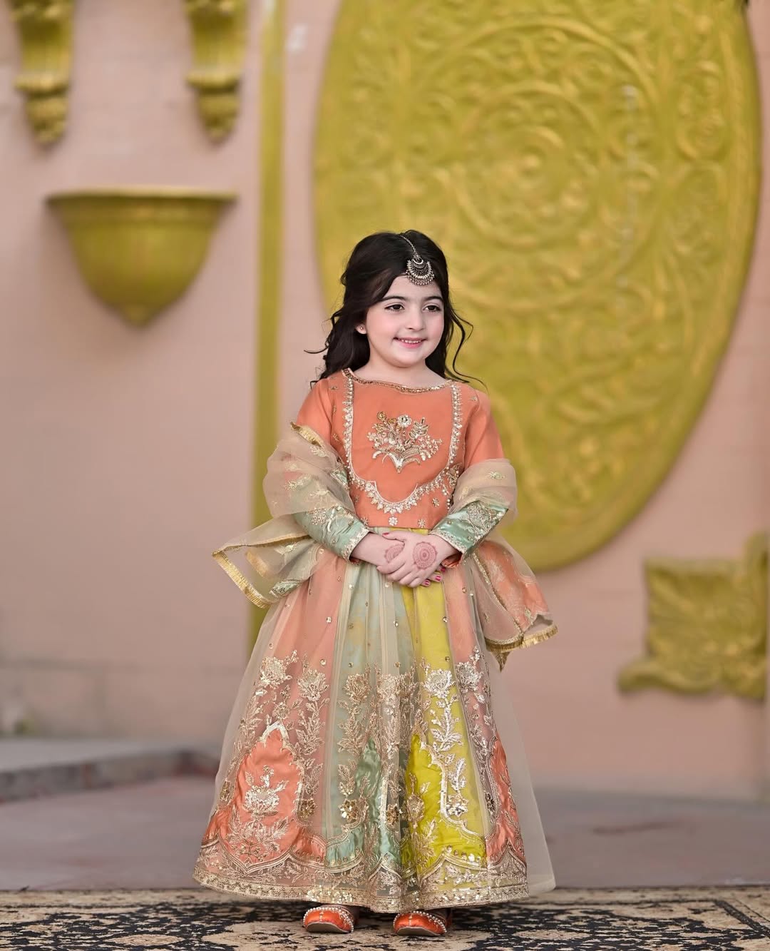 Myra Pastel Garden Lehenga