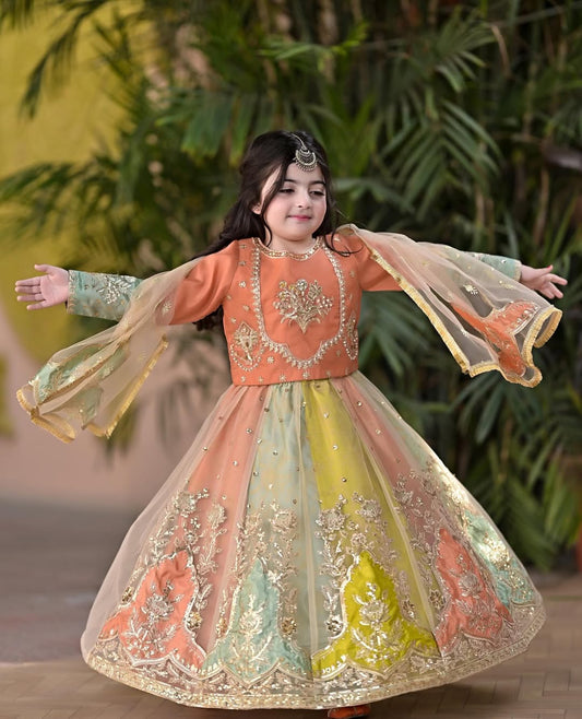 Myra Pastel Garden Lehenga