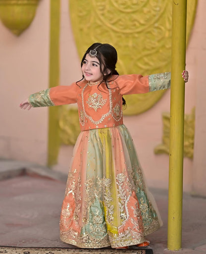 Myra Pastel Garden Lehenga