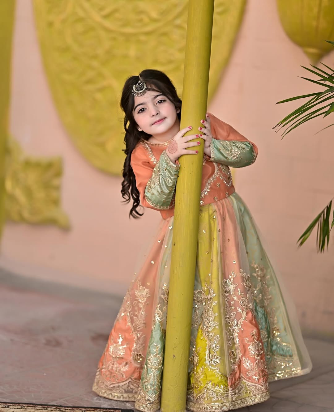 Myra Pastel Garden Lehenga