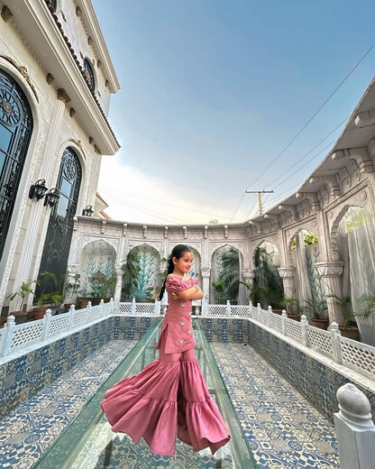 Princess Aaliya Sharara Set