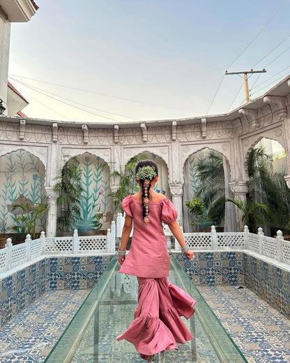 Princess Aaliya Sharara Set